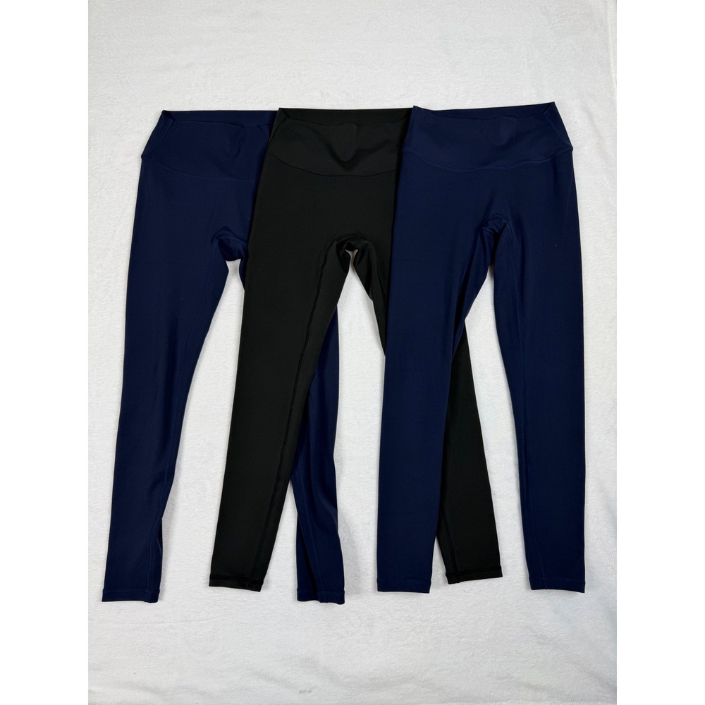 Lot of 3 Paragon Womens High Waisted Sculptseam Leggings M Black Navy Blue
